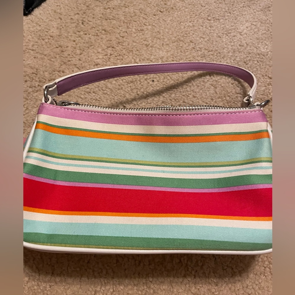 Coach Hampton Multicolor stripe handbag